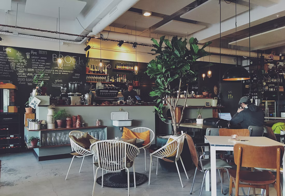 Comfortable café seating