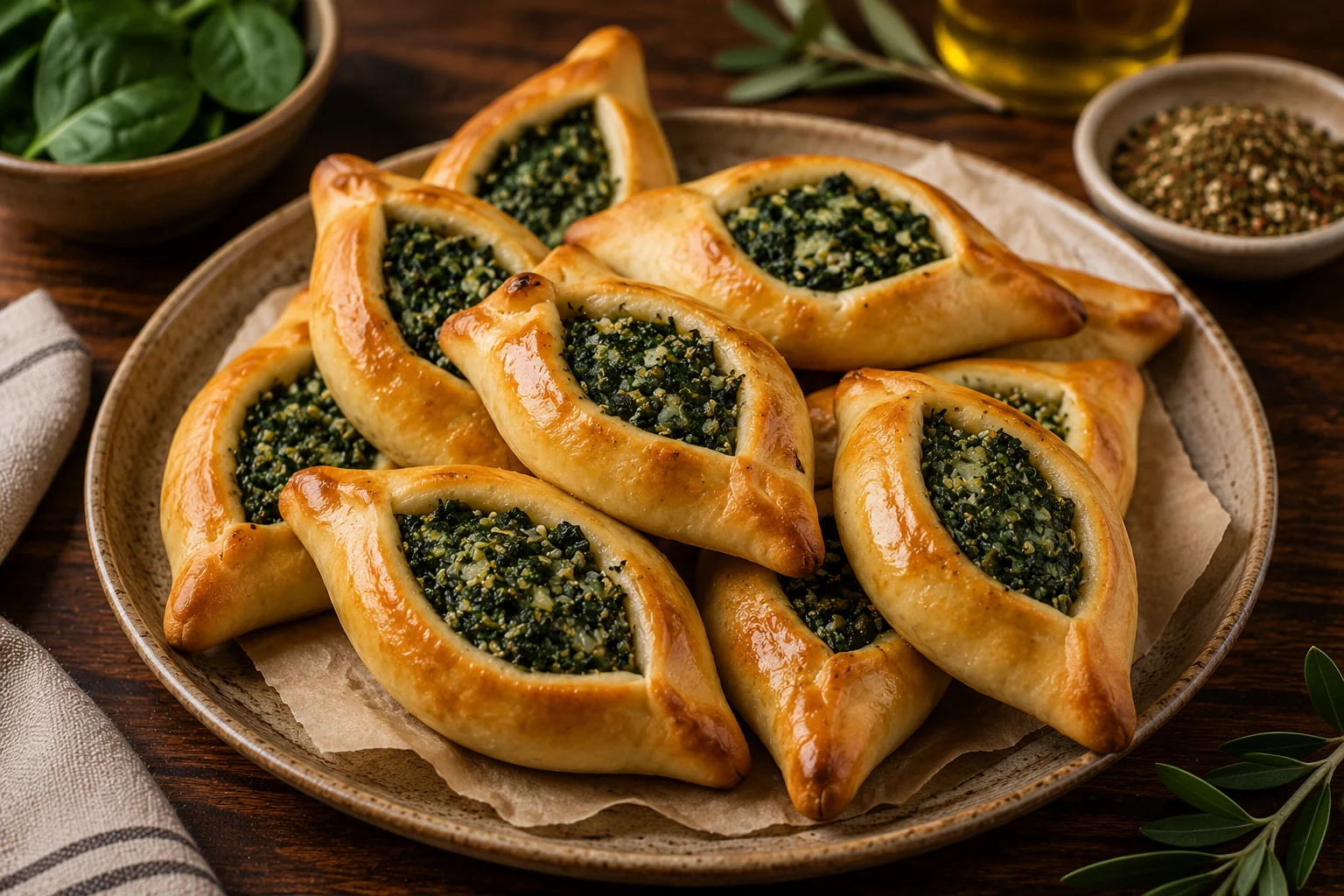 Spinach Fatayer